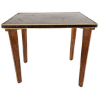 Vintage Plantentafel - Bijzettafel - Hout - Metaal - 60'S thumbnail 1