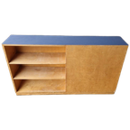 Vintage Schoolkast Room Divider Boekenkast thumbnail 1