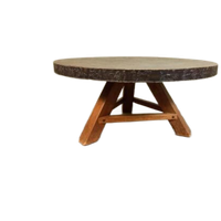 Vintage Brutalist Salontafel, Rond