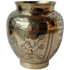 Mid Century Chinees Messing Vaas thumbnail 1