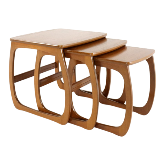 Nathan Mimiset Nest Of Tables Nesting Vintage 'hyde' 1