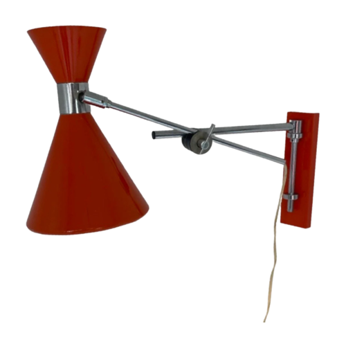 Vintage Herda Wall Mounted Lamp - Model: Diabolo - Fully Adjustable