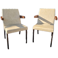 Mid-century Strakke Design Fauteuils In Originele Goede Staat