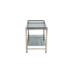 Italian Modern Chromed Steel Serving Cart/side Table, 1970’s thumbnail 1