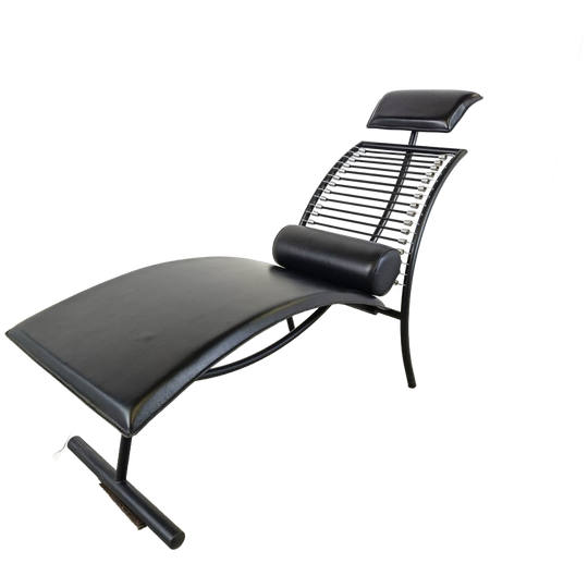 Vintage Chaise Longue In The Manner Of Rene Herbst, 1990s 1