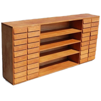 Vintage Houten Schoolkast Ladekast Jaren '60