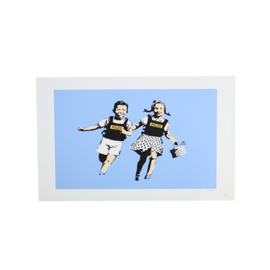 Offset Litho Naar Banksy Police Kids Jack And Jill 42/150 1