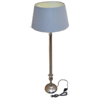 Staande Vloerlamp Vernikkeld Metaal