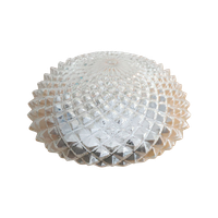 Vintage Plafonniere/Wandlamp Glazen Puntjes Patroon, Jaren 70