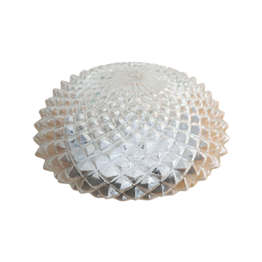 Vintage Plafonniere/wandlamp Glazen Puntjes Patroon, Jaren 70 1