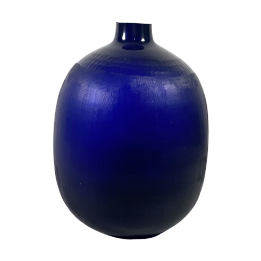 Blauwe Bewerkte Glazen Vaas 70677 1