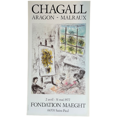 Marc Chagall (1887-1985), Aragon- Malraux, Foundation Maeght,