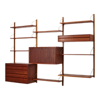 Royal System Wall Unit Designed By Poul Cadovius For Cado, Denmark 1950’S.