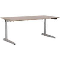 Ahrend 500 Bureau, Bladkleur Naar Keuze, 160 X 80 Cm, Hoogte Instelbaar Onderstel D.M.V. Handslin