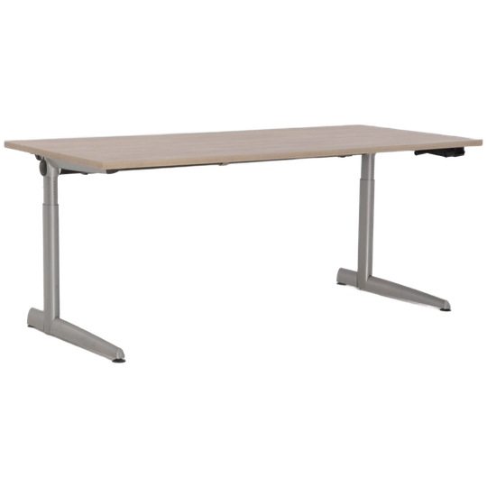 Ahrend 500 Bureau, Bladkleur Naar Keuze, 160 X 80 Cm, Hoogte Instelbaar Onderstel D.m.v. Handslin 1