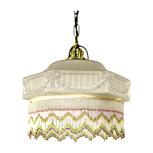 Antieke Vintage Art Nouveau Hanglamp