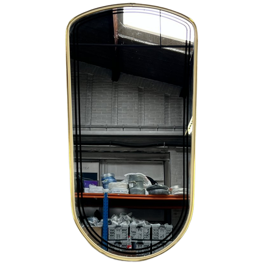 Vintage Spiegel Met Gouden Rand, 1960's 1