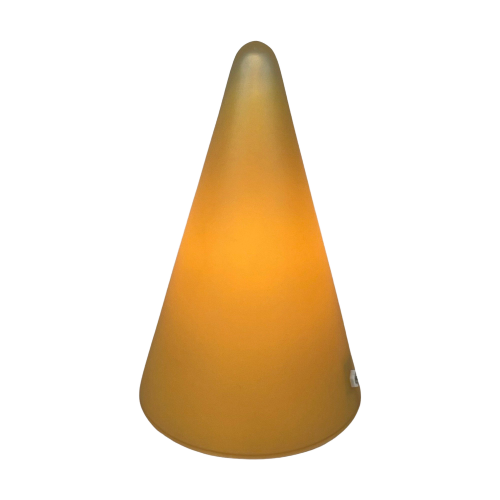 Sce France - Teepee Lamp - Glass Cone - Mustar Yellow, In Great Condition, Large Model (27Cm)