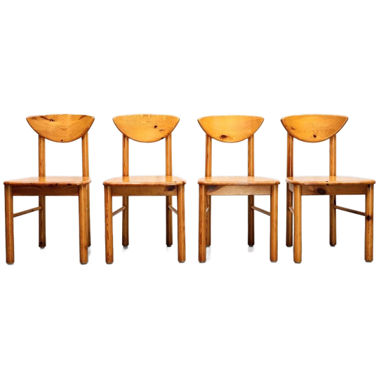Vintage Eetkamerstoelen | Pine | Daumiller | Set Van 4 1