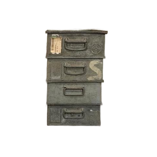 Vintage Philips Industriële Metalen Kisten, P/p/s 1