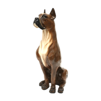Vintage Italiaans Design Met De Hand Geschilderde Keramieke Hond