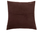 Bazar Bizar | De Four Panel Leather Kussenhoes - Chocolade - 40x40 thumbnail 1