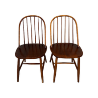 2x Vintage Spijlenstoel