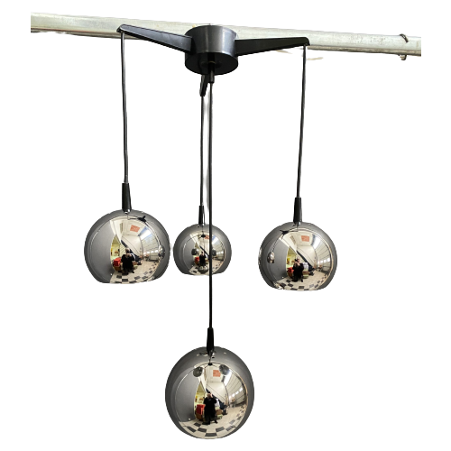 Chrome Pendant Lamp 1960S