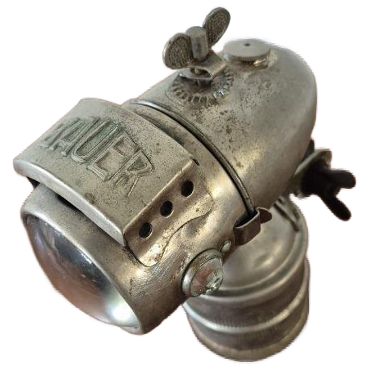 Authentieke Vintage Bauer Carbide Fietslamp 1