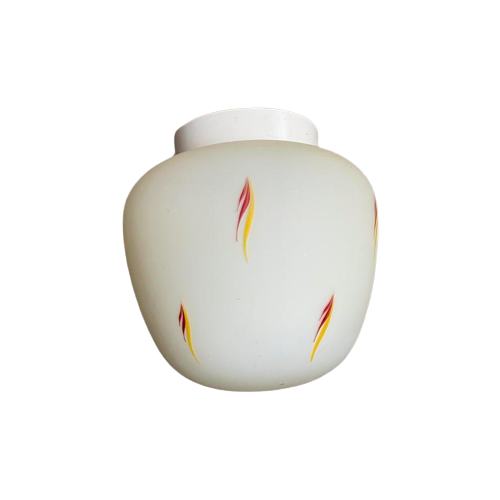 Thabur Plafondlamp / Glazen Bolletje , Jaren 60