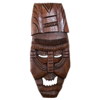 Vintage Houten Wandmasker Masker Hout Wanddecoratie thumbnail 1