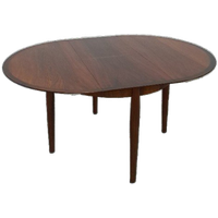 Vintage Design Uitschuifbare Palissander Lübke Ronde Tafel