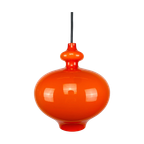 1 Of 2 Orange Glass Pendant Light 'oplight' By Hans Agne Jakobsson For AB Markaryd thumbnail 1