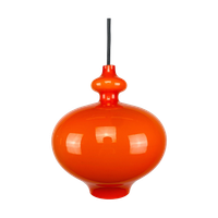 1 Of 2 Orange Glass Pendant Light 'oplight' By Hans Agne Jakobsson For AB Markaryd