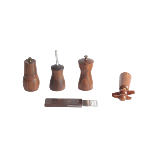 Pepper, Salt, Muscat Grinders And Openers By Peter Dienes. The Netherlands 1960s 1