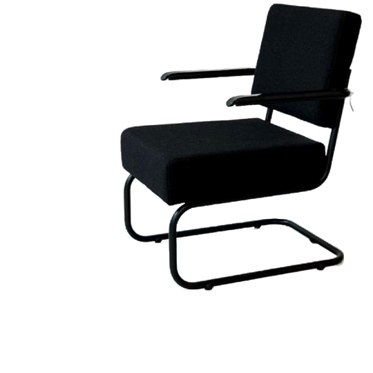 Vintage Fauteuil Zwart 1