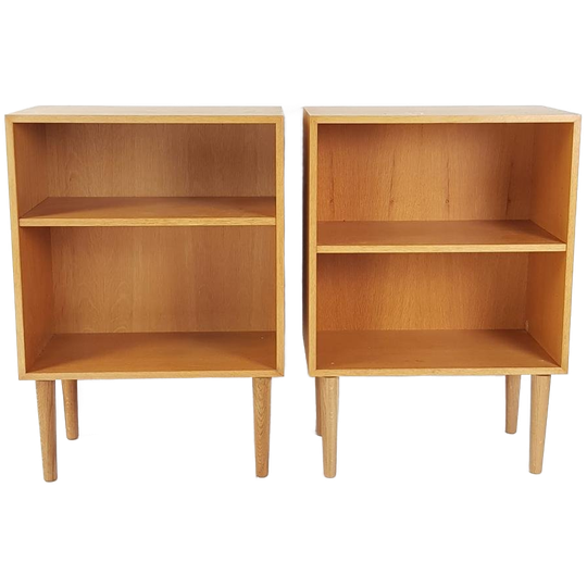 2 Vintage Eiken Fineer Houten Kastjes | Kast 1