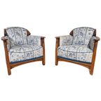 2x Jugendstil - Art Nouveau - Fauteuil - August - Schuitema thumbnail 1