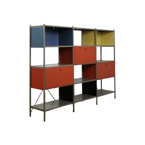 Adjustable Cabinet / Room Divider Model 663 By Wim Rietveld For Gispen (100% Original)