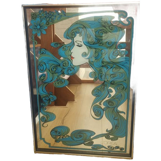Vintage L'oreal Spiegel Art-nouveau Stijl 1