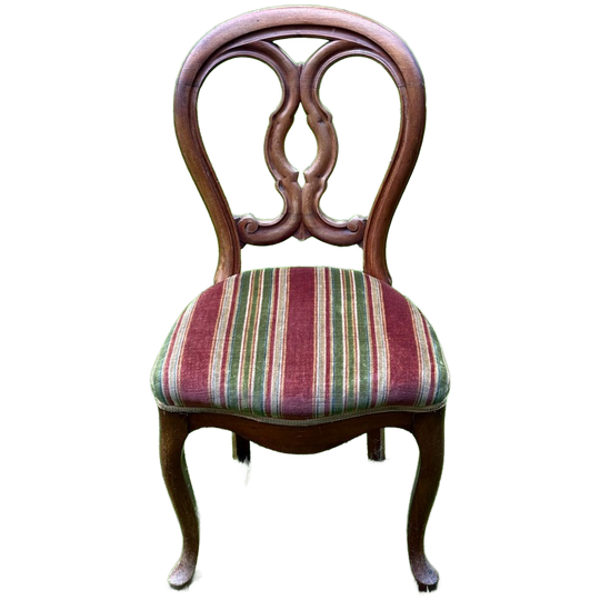 Late 19th Century Victorian Mahogany Side Chair 1