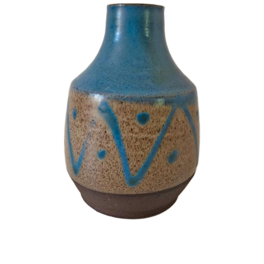 Vintage Vaasje Gesigneerd Bacca ? Jaren 50 Keramiek 1