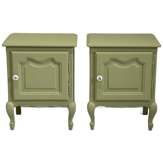 Set Olijf Restyle Barok Kastjes Nachtkastje 1