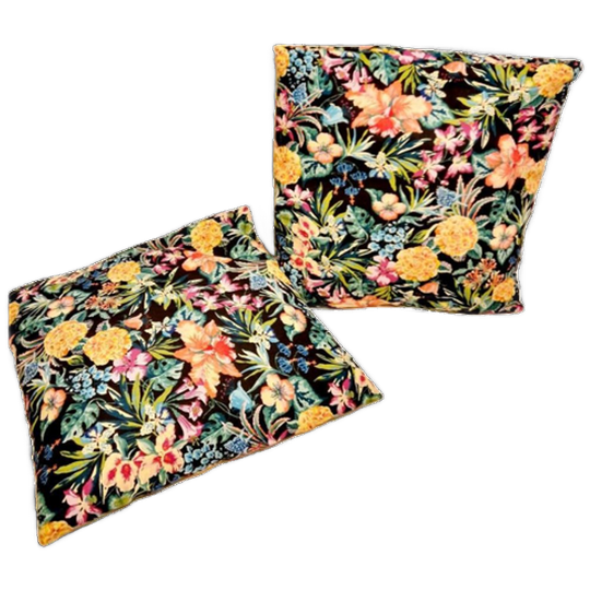 2 Retro Bloemen Kussens Retro Kussen 1
