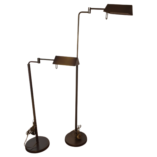 Vloerlamp - Notarisvloerlamp - Staande Lamp - Leeslamp - 2 Stuks
