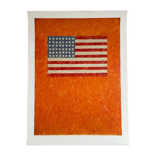 Jasper Johns (American, Born 1930), Flag On Orange Field, 1957