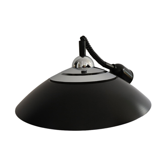 Vintage Design Pendellamp Aromec Sacla Italy Black/silver, Italie Jaren '70/'80 1
