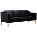 Leather Sofa Produced By Hurup Møbelfabrik, Denmark 1970S. thumbnail 1