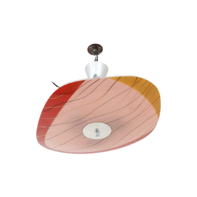 Retro Plafondlamp Roze-Rood