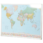 Officenow Wereldkaart, Wereld, 132 X 95 Cm thumbnail 1